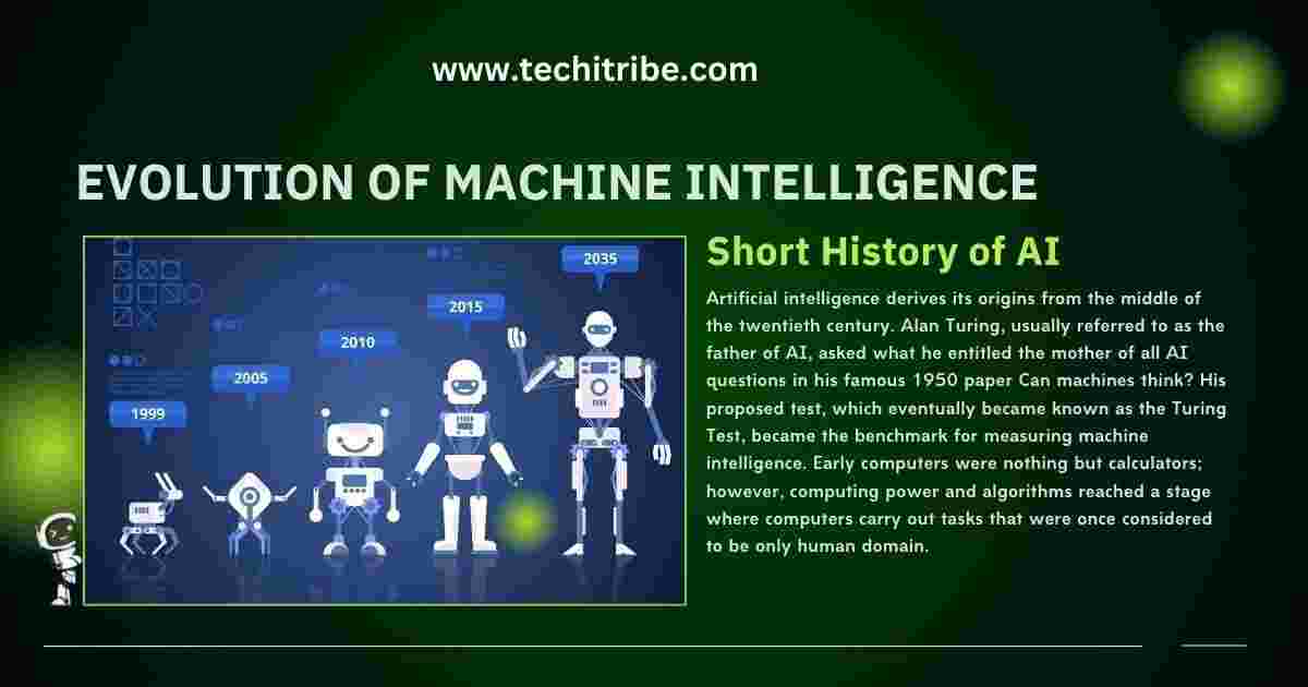 Evolution of Machine Intelligence